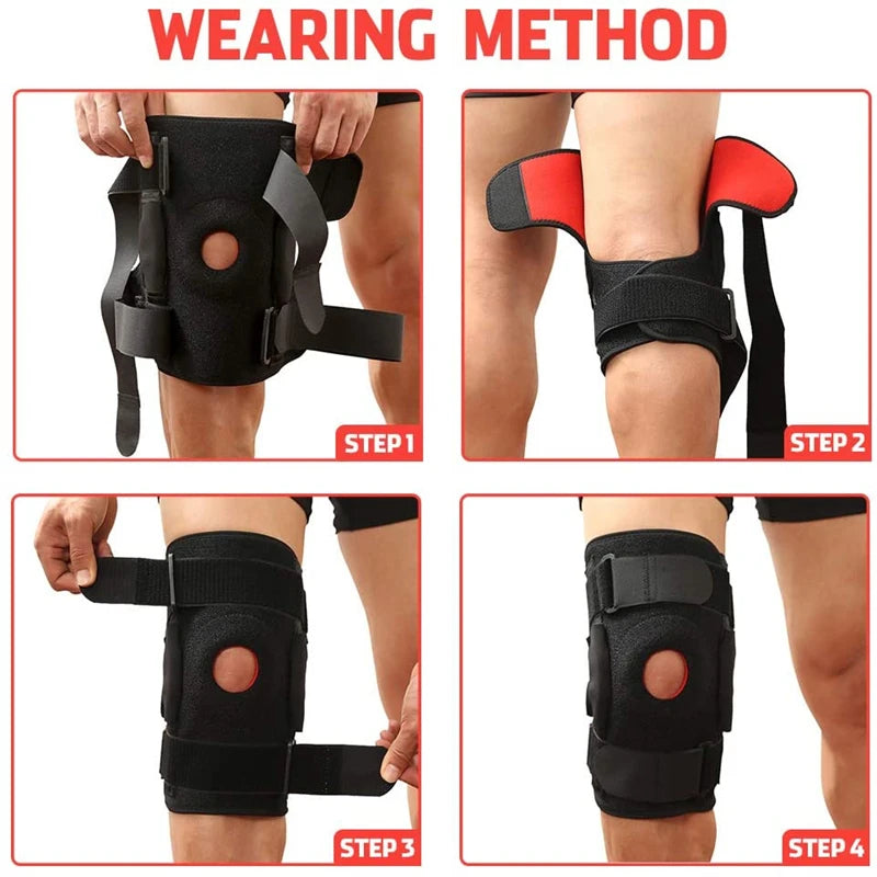 Adjustable Orthopedic Knee Support Brace with Open Patella