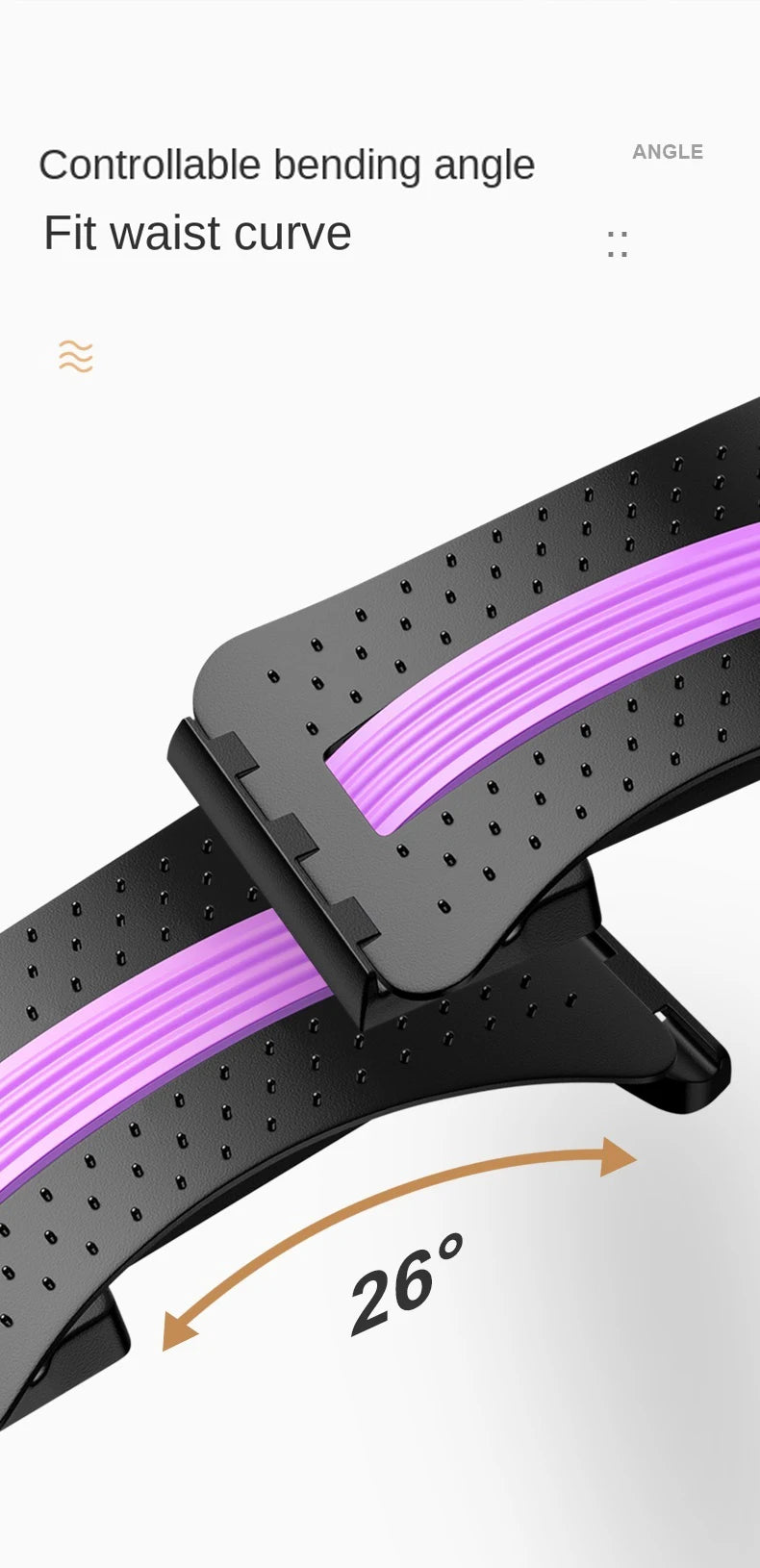 Lumbar Stretching Massager and Spine Correction Device