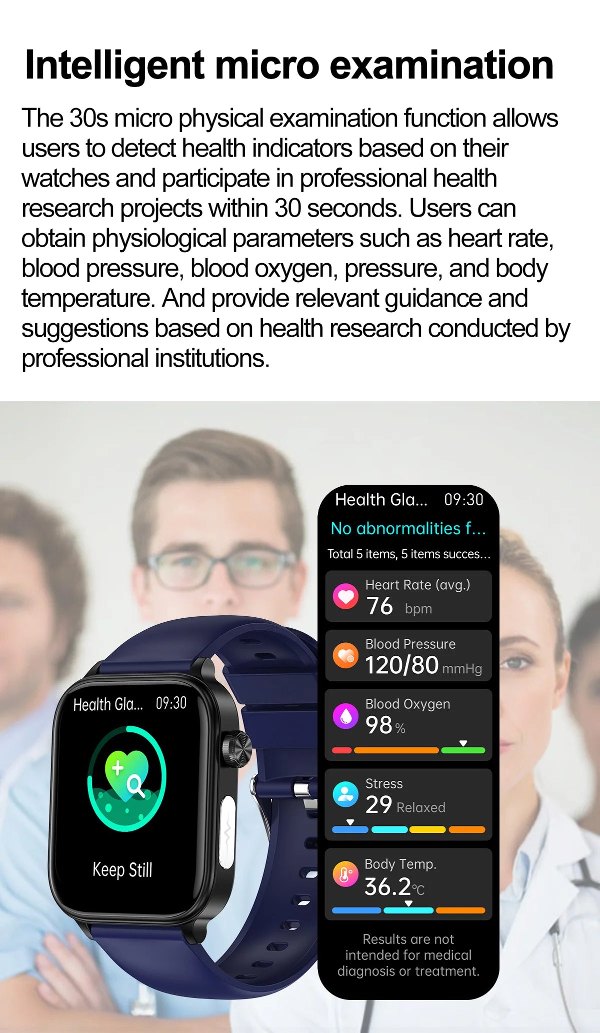 AI Diagnostic Detector Smart Watch with Health Monitoring for Women