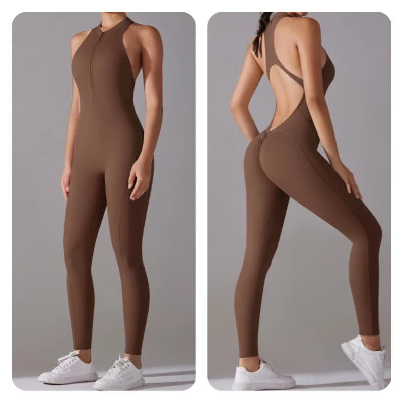 Women’s One-Piece Fitness Jumpsuit