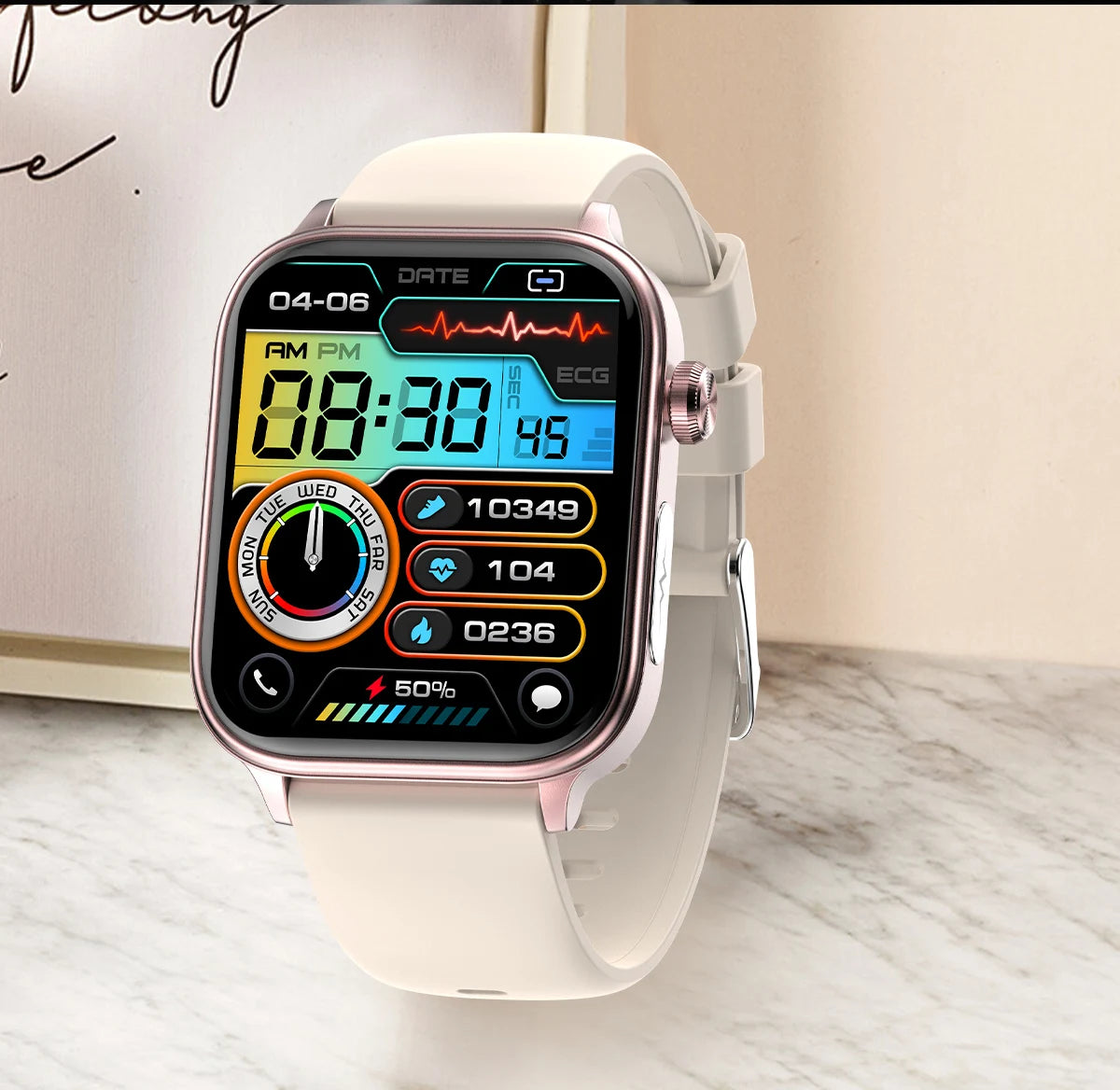 AI Diagnostic Detector Smart Watch with Health Monitoring for Women