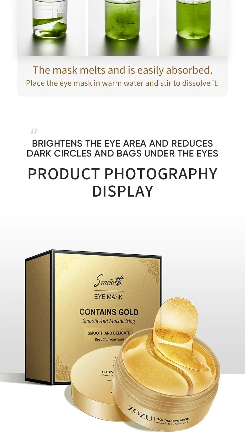 Avocado Golden Collagen Eye Mask – 120pcs Hydrating Anti-Aging Patches