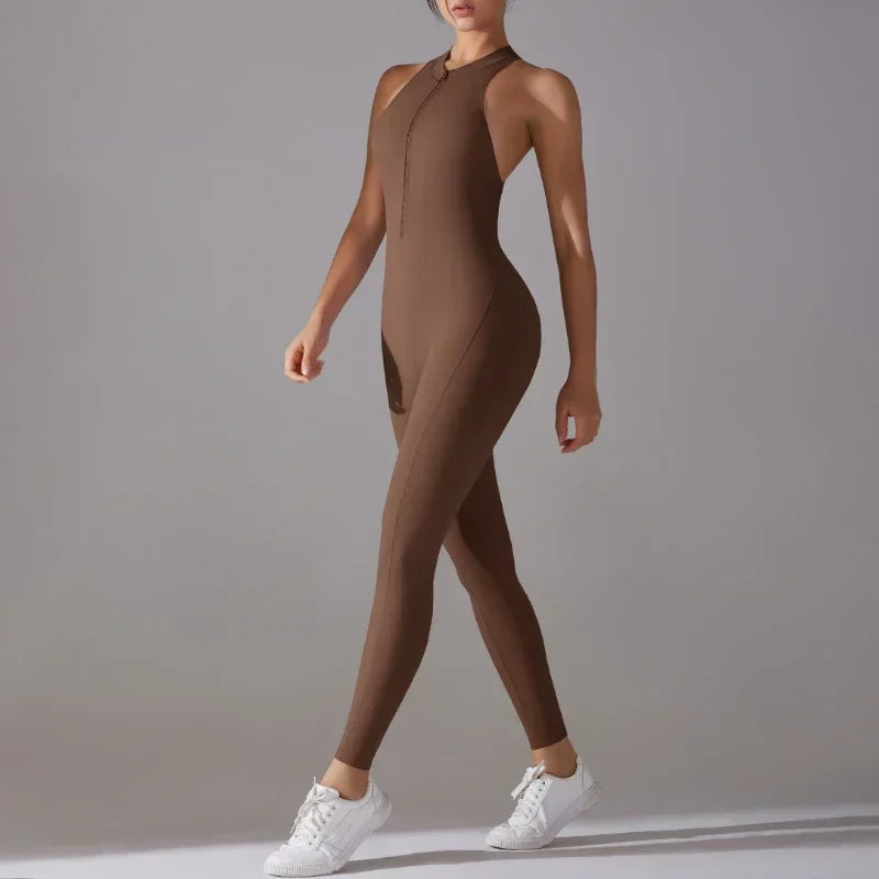 Women’s One-Piece Fitness Jumpsuit
