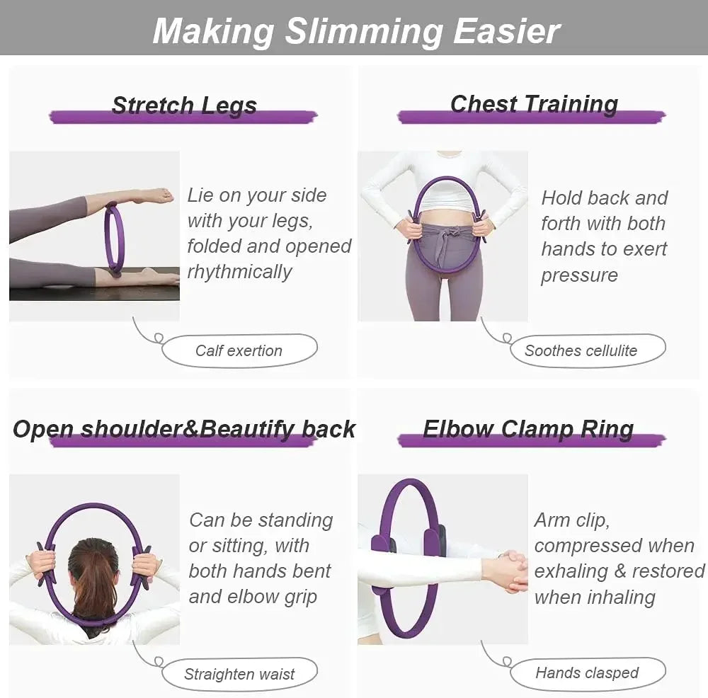 38CM Yoga Pilates Ring – Anti-Slip