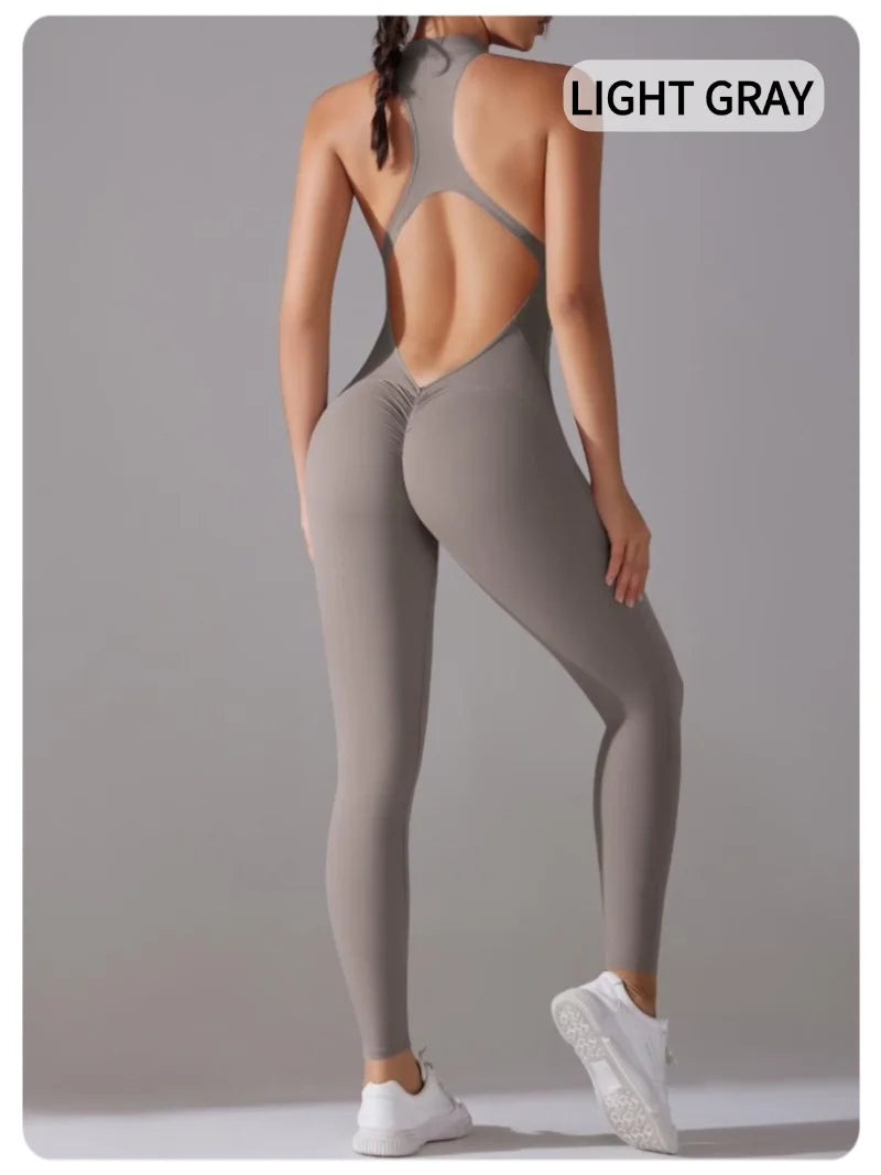 Women’s One-Piece Fitness Jumpsuit