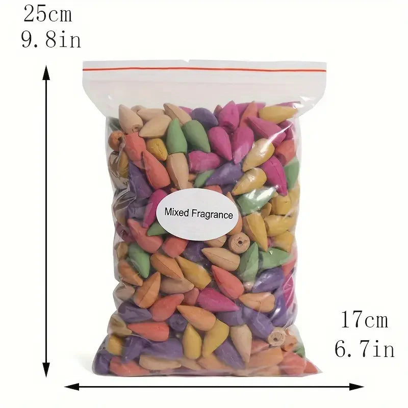 Mixed Backflow Incense Cones – Multi Scents