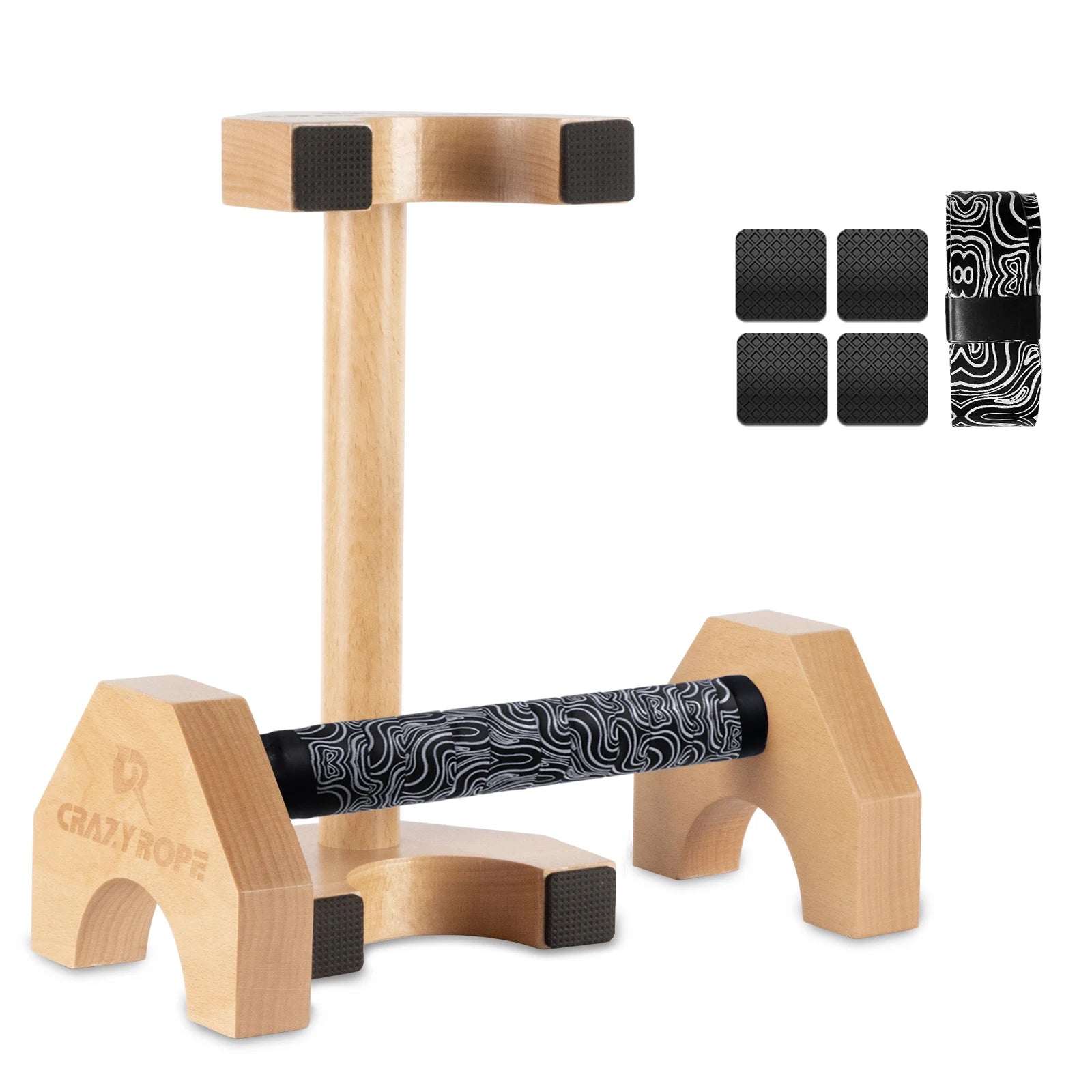 Wooden Push-Up Bar Stands