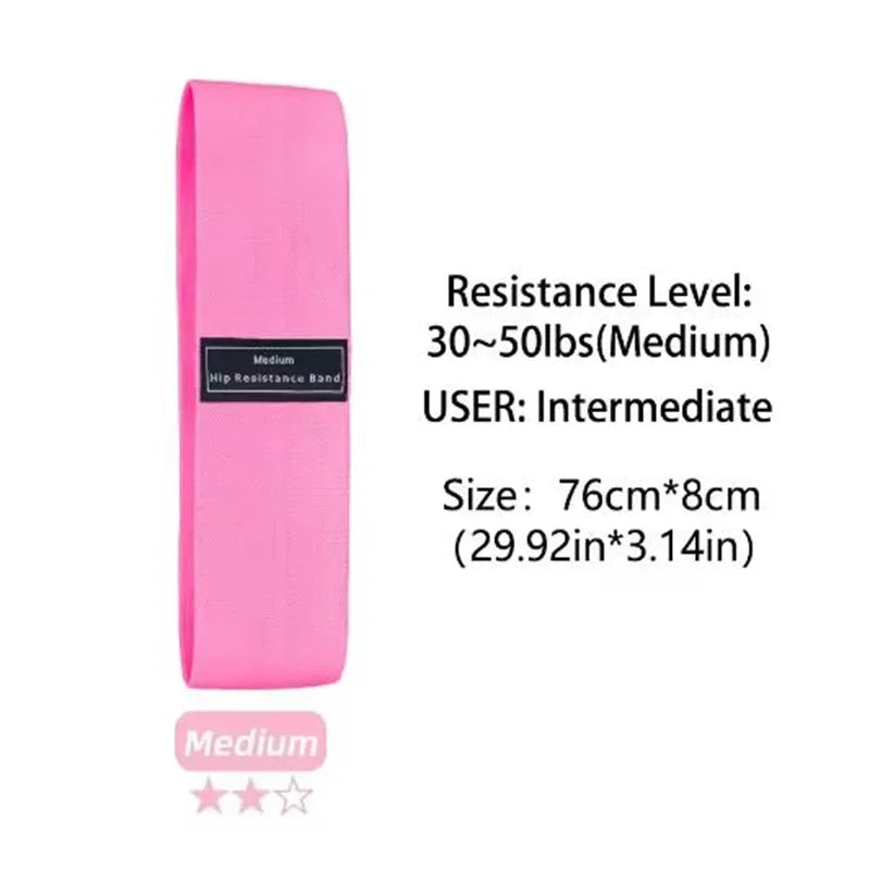 Fabric Resistance Hip Bands 3-Pack
