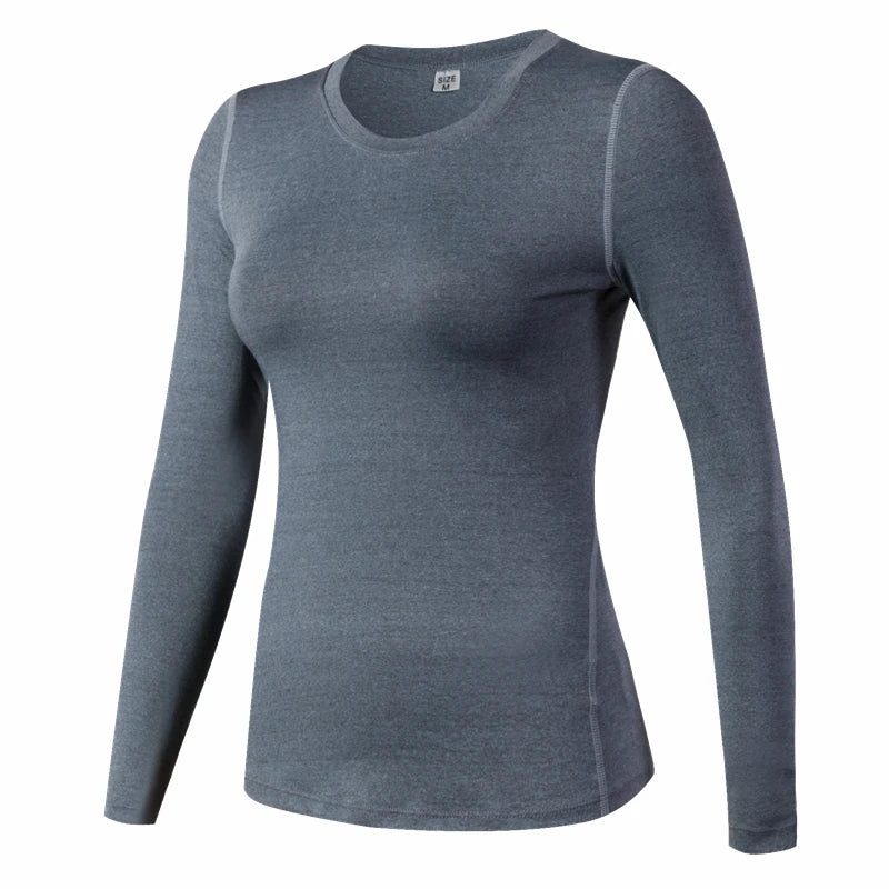 Women’s Long Sleeve Quick Dry Fitness Sport Shirt