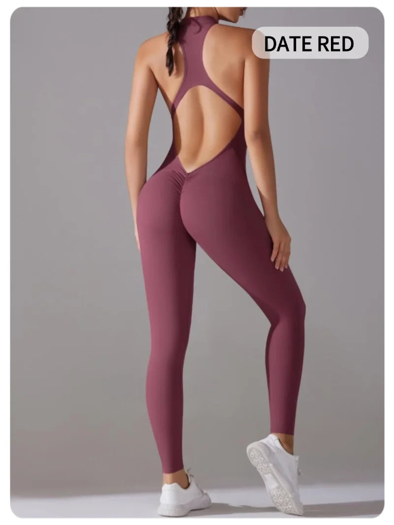 Women’s One-Piece Fitness Jumpsuit