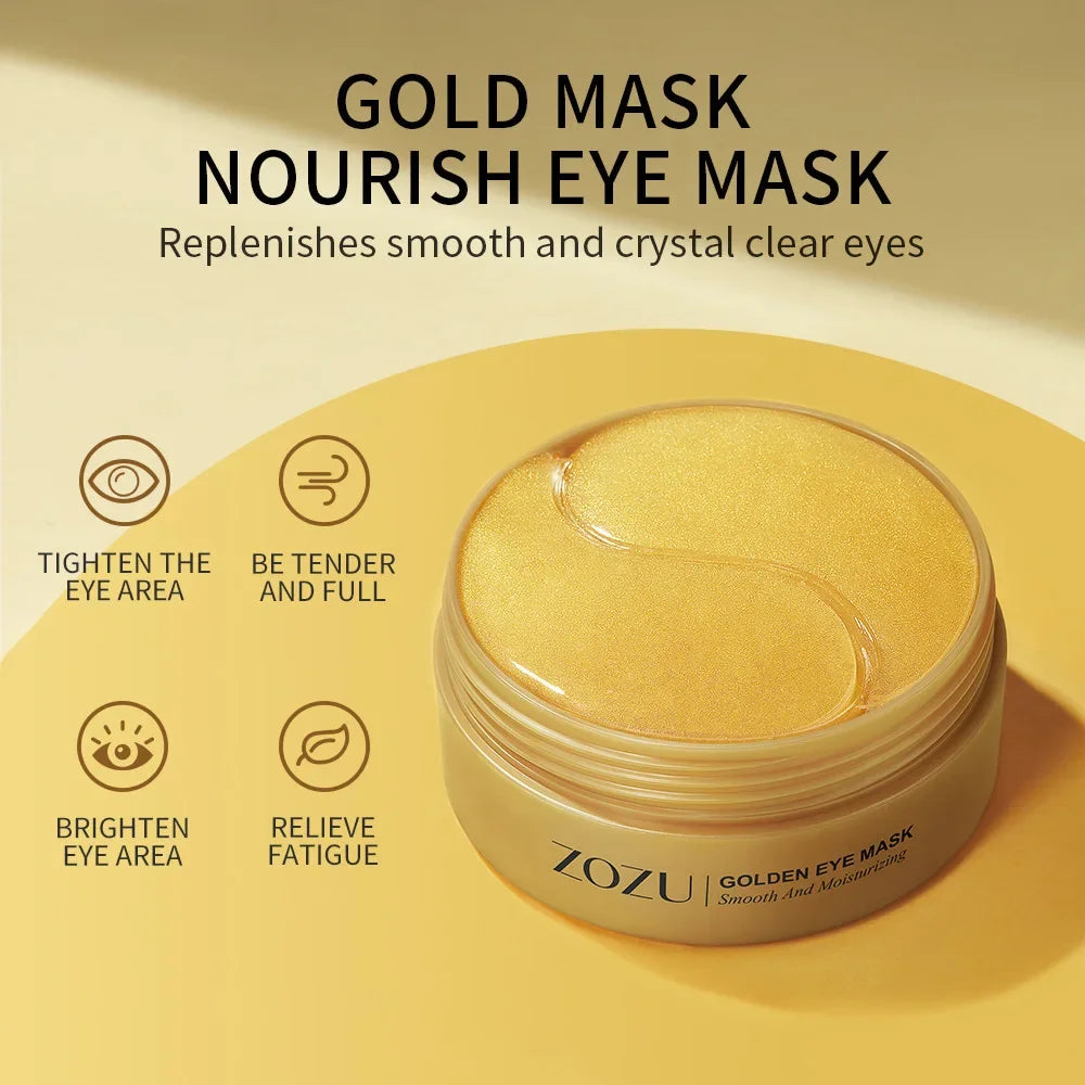 Avocado Golden Collagen Eye Mask – 120pcs Hydrating Anti-Aging Patches