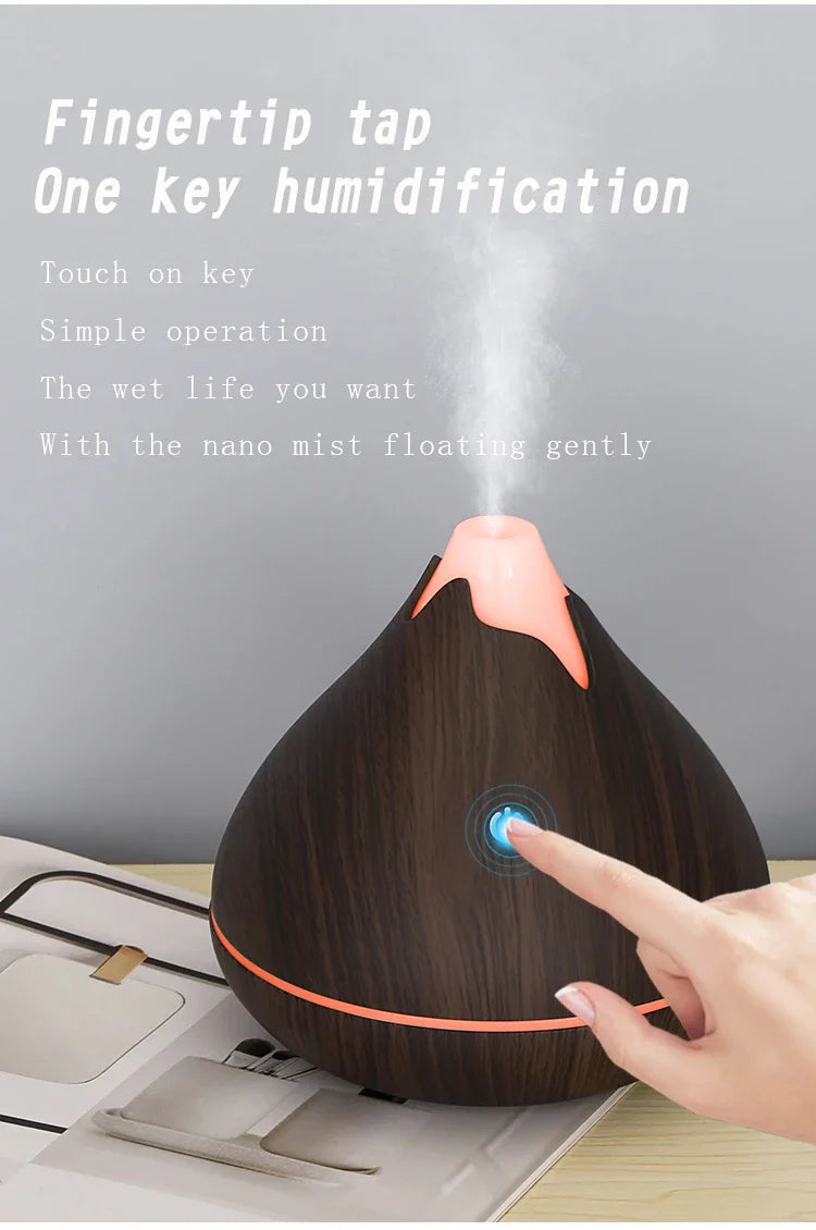 350ML USB Aroma Oil Diffuser Ultrasonic Air Humidifier with LED Light