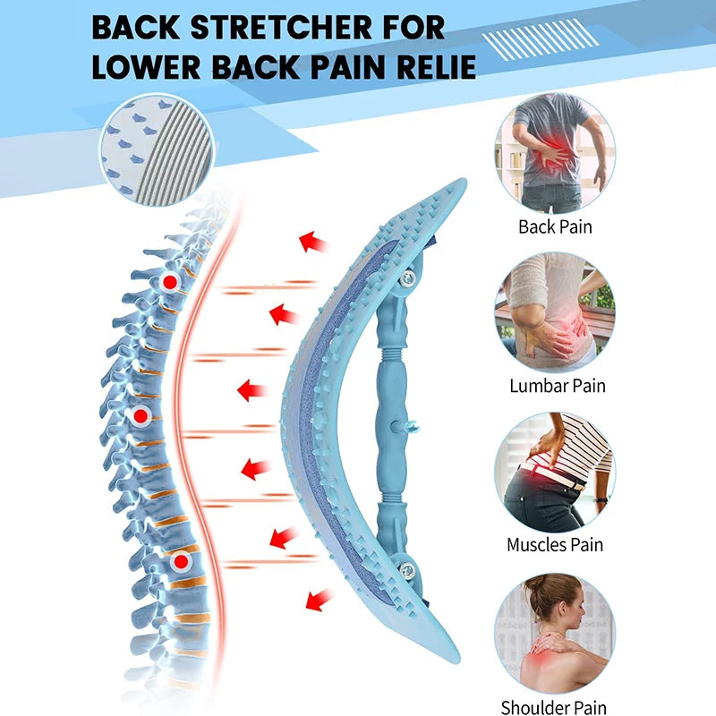 Lumbar Stretching Massager and Spine Correction Device