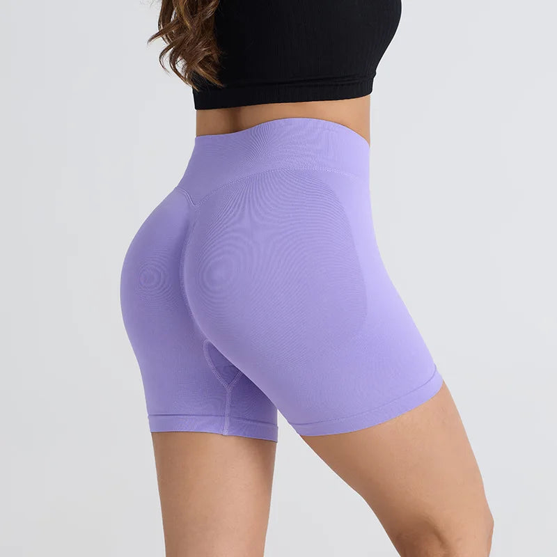 High-Waist Butt-Lift Yoga Shorts