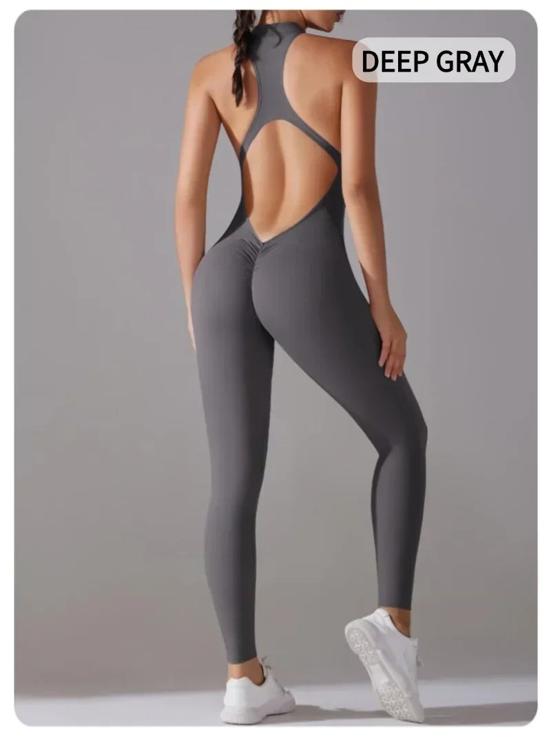 Women’s One-Piece Fitness Jumpsuit
