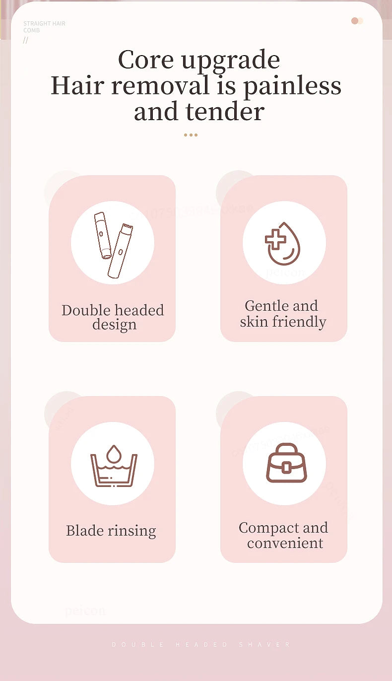 Electric Shaver for Women – Bikini & Facial Hair Trimmer