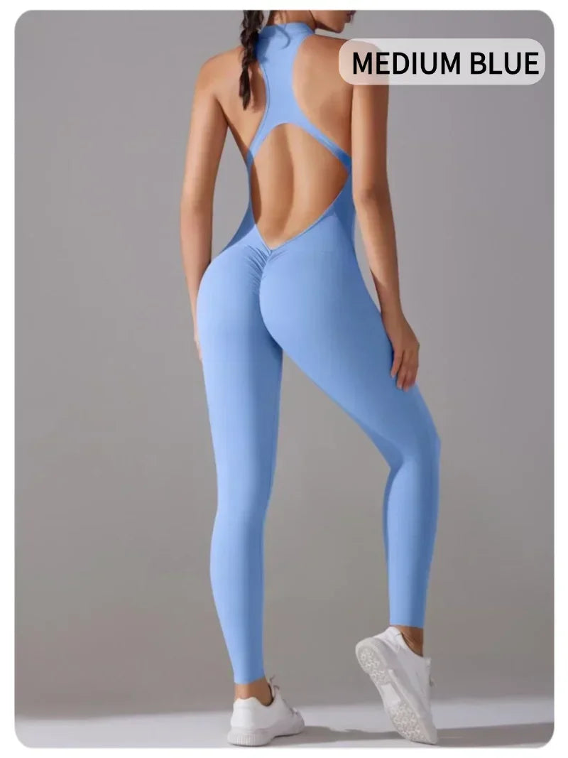Women’s One-Piece Fitness Jumpsuit
