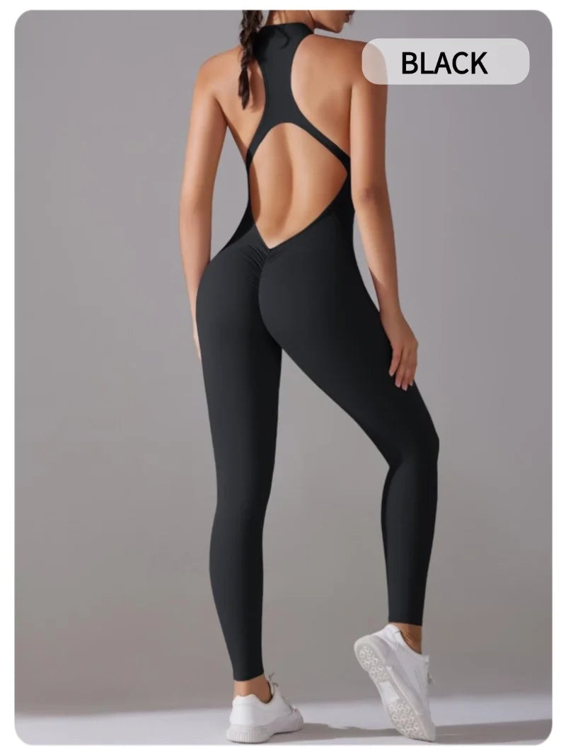 Women’s One-Piece Fitness Jumpsuit