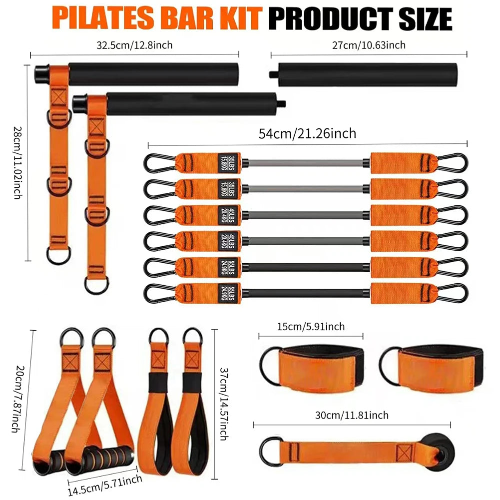 Pilates Bar & Resistance Bands Kit