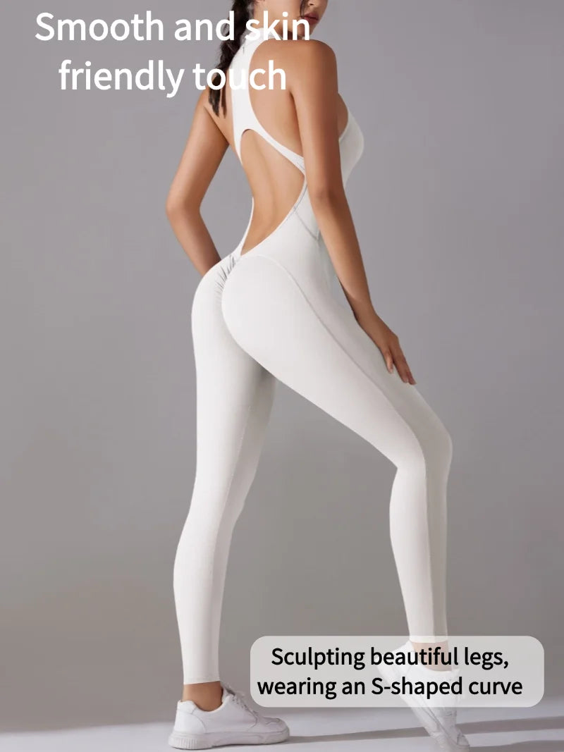 Women’s One-Piece Fitness Jumpsuit