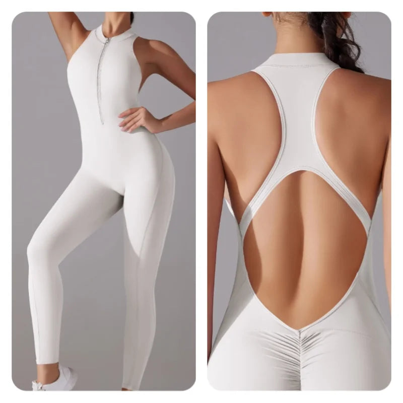 Women’s One-Piece Fitness Jumpsuit