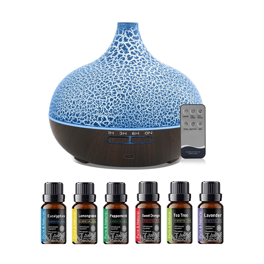550ml Ultrasonic LED Humidifier Diffuser