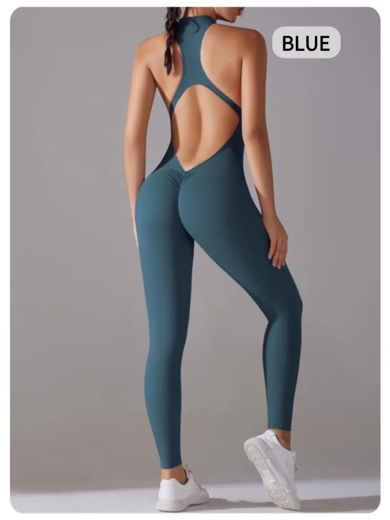 Women’s One-Piece Fitness Jumpsuit