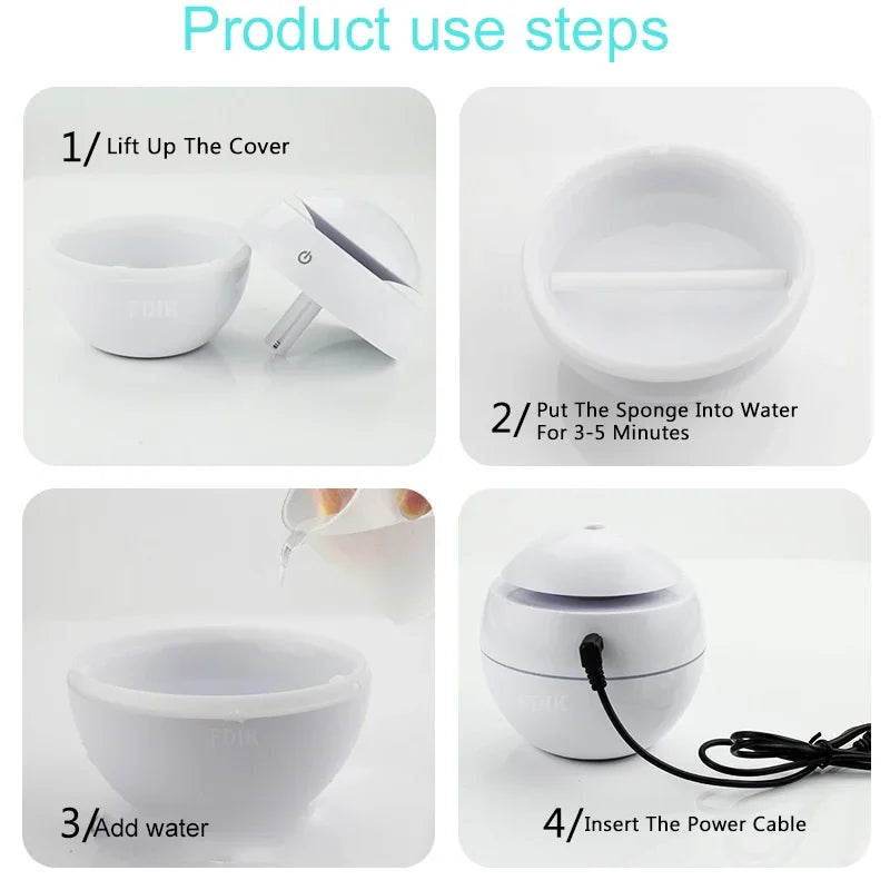 USB Rechargeable Ultrasonic Air Humidifier