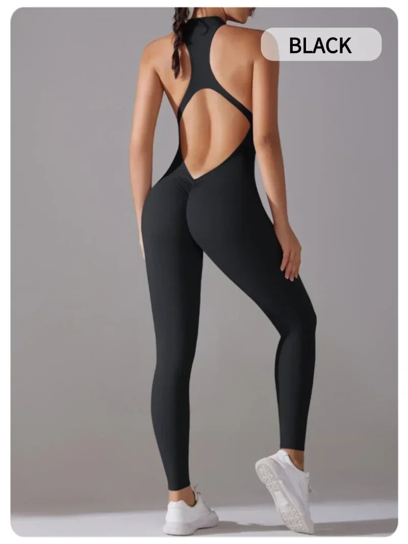 Women’s One-Piece Fitness Jumpsuit