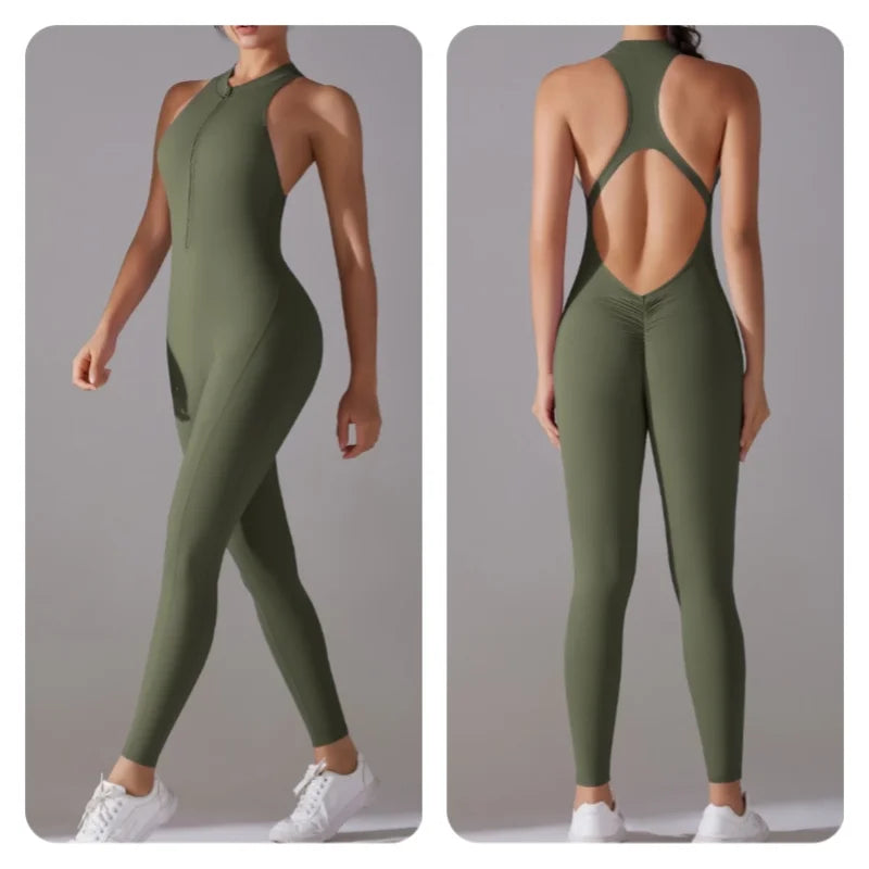 Women’s One-Piece Fitness Jumpsuit