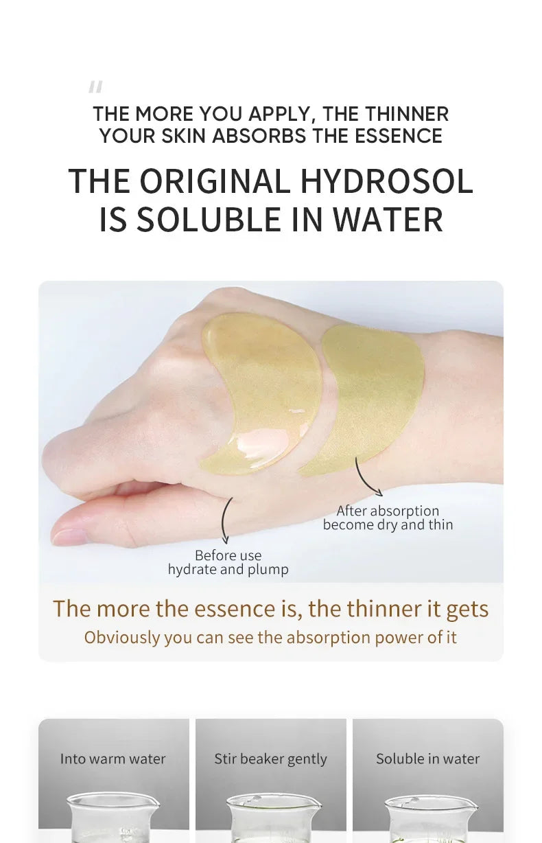 Avocado Golden Collagen Eye Mask – 120pcs Hydrating Anti-Aging Patches