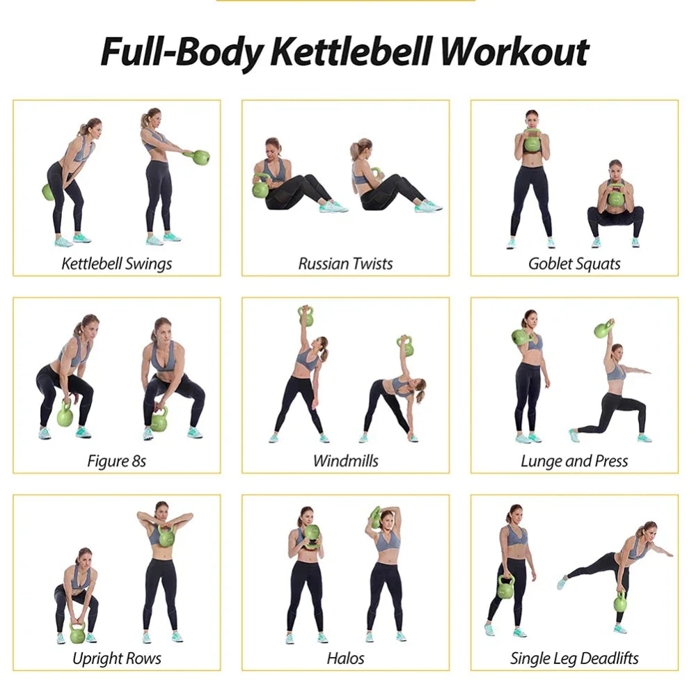 5lb Vinyl Kettlebell Set – Home Workout