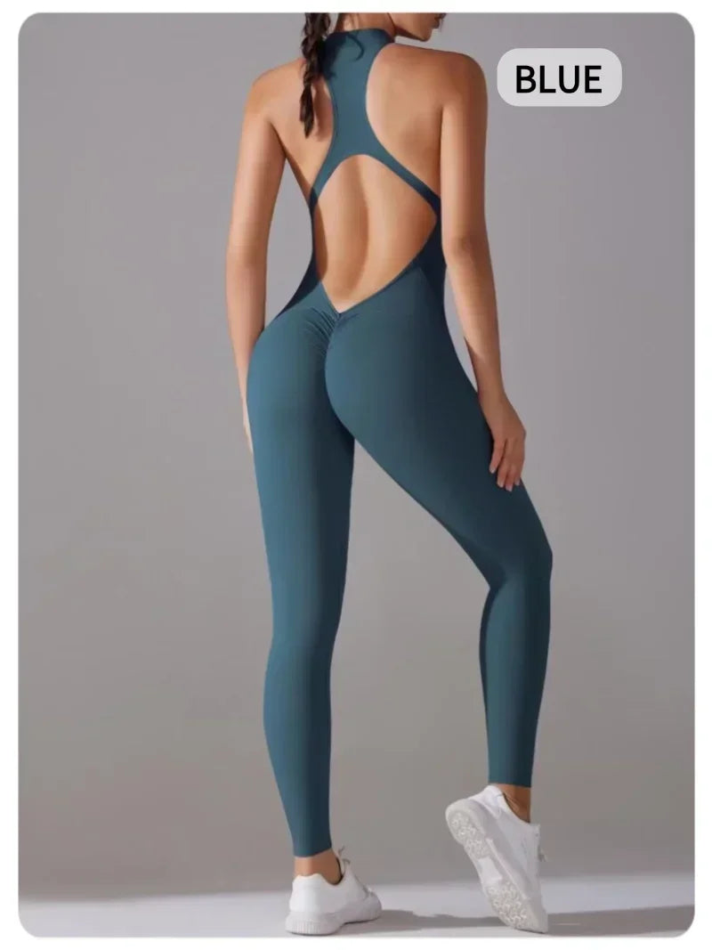 Women’s One-Piece Fitness Jumpsuit