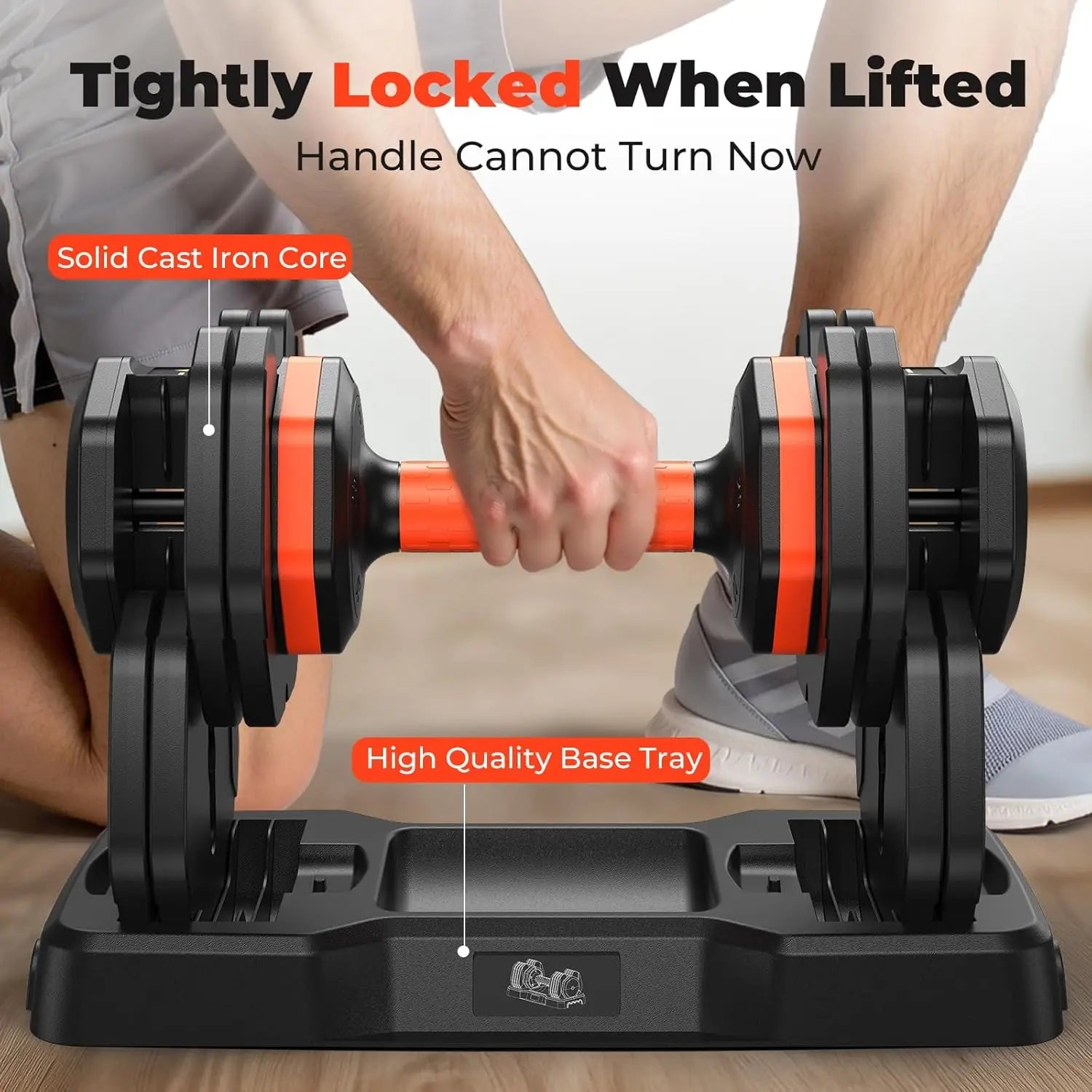 Adjustable 25LB Dumbbell Set – Anti-Slip