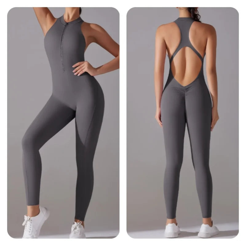 Women’s One-Piece Fitness Jumpsuit