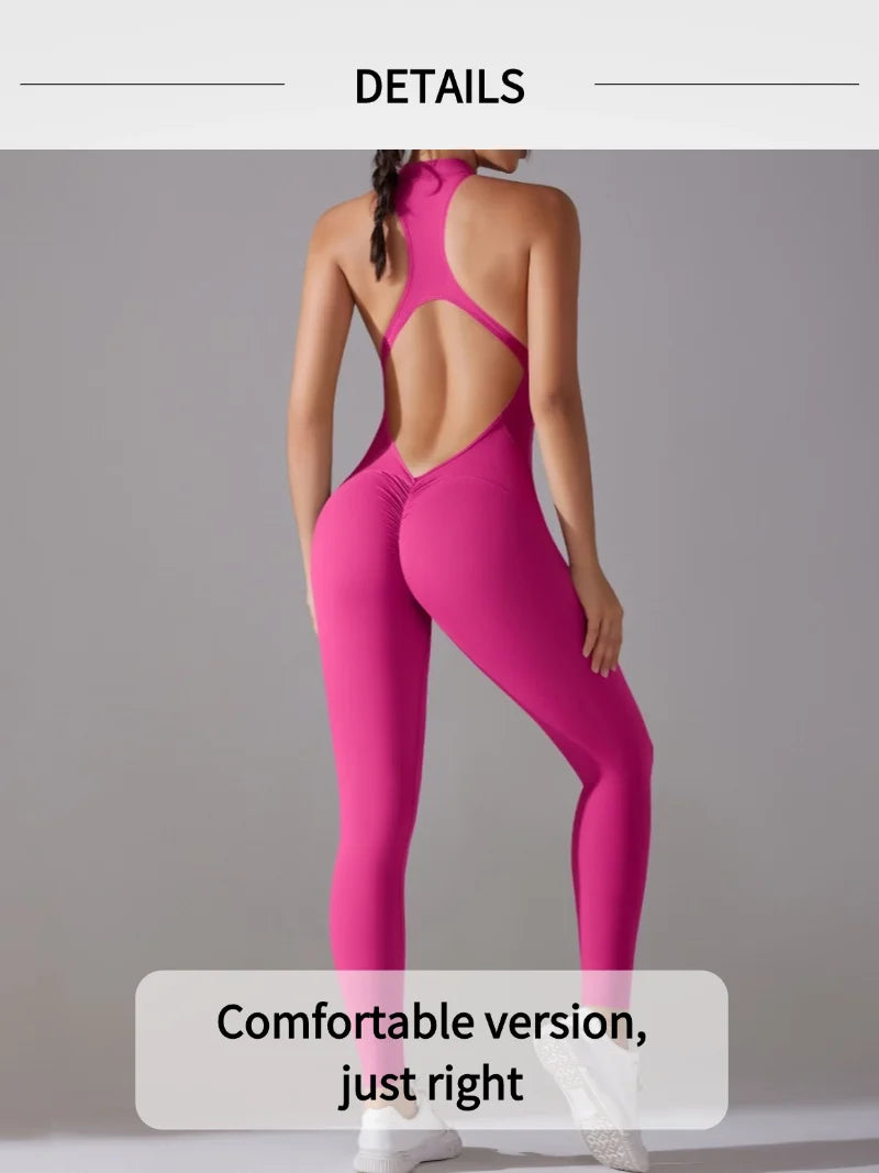 Women’s One-Piece Fitness Jumpsuit