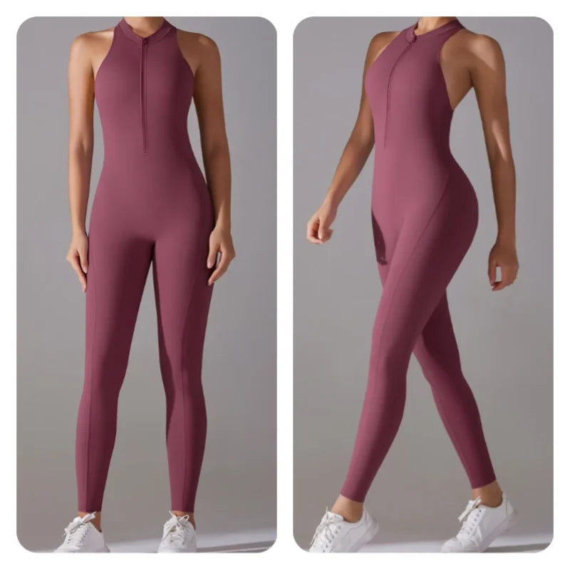 Women’s One-Piece Fitness Jumpsuit
