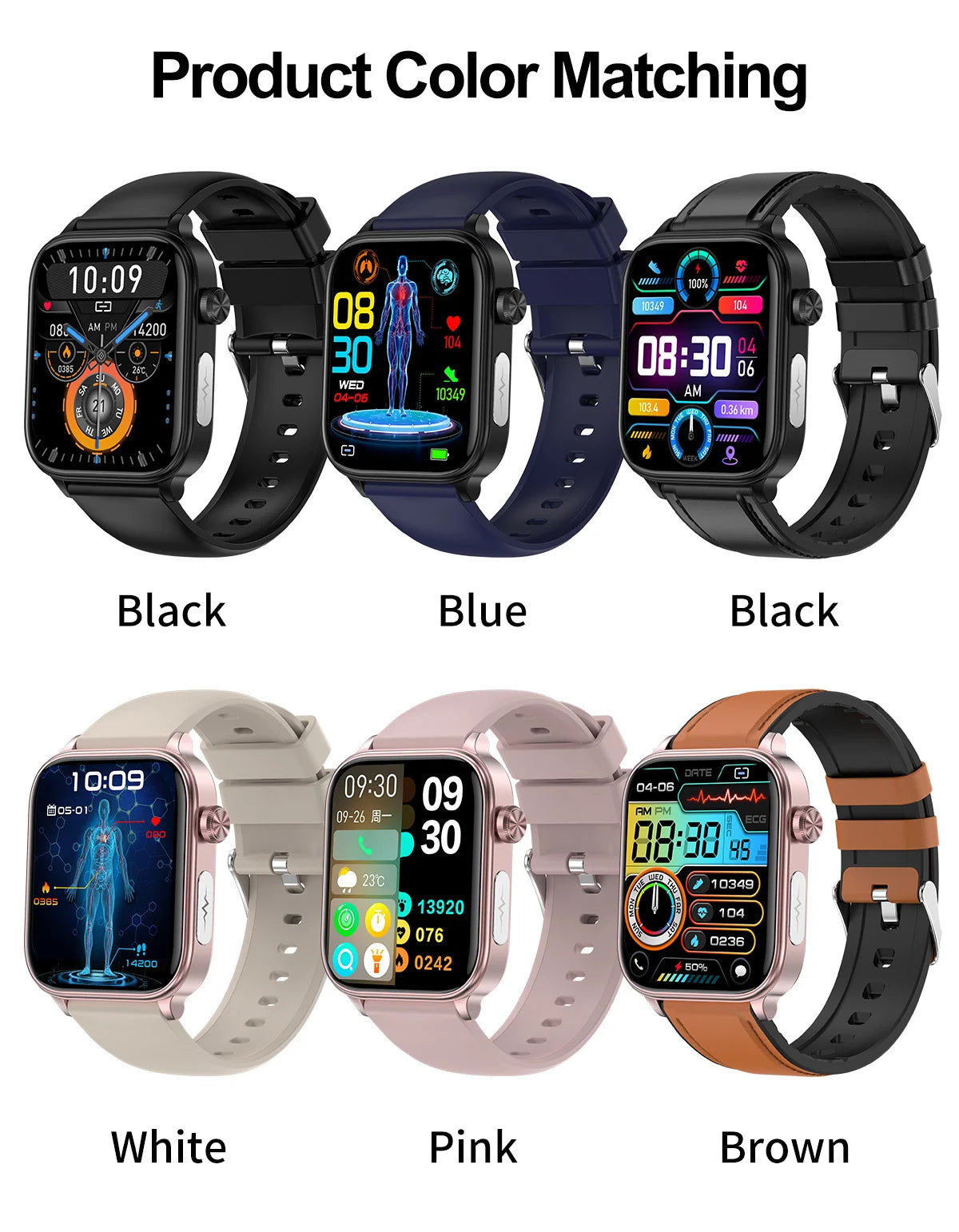AI Diagnostic Detector Smart Watch with Health Monitoring for Women