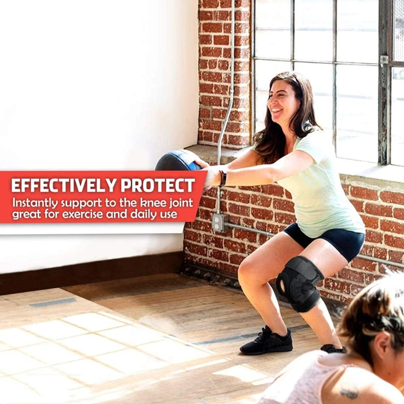 Adjustable Orthopedic Knee Support Brace with Open Patella