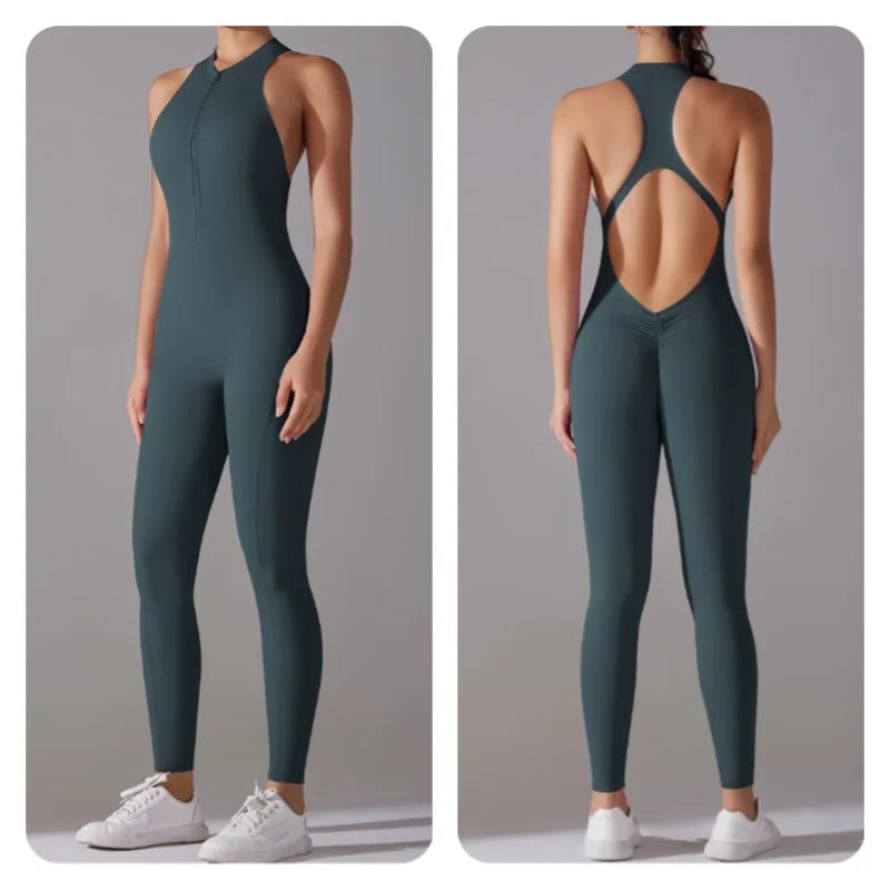 Women’s One-Piece Fitness Jumpsuit
