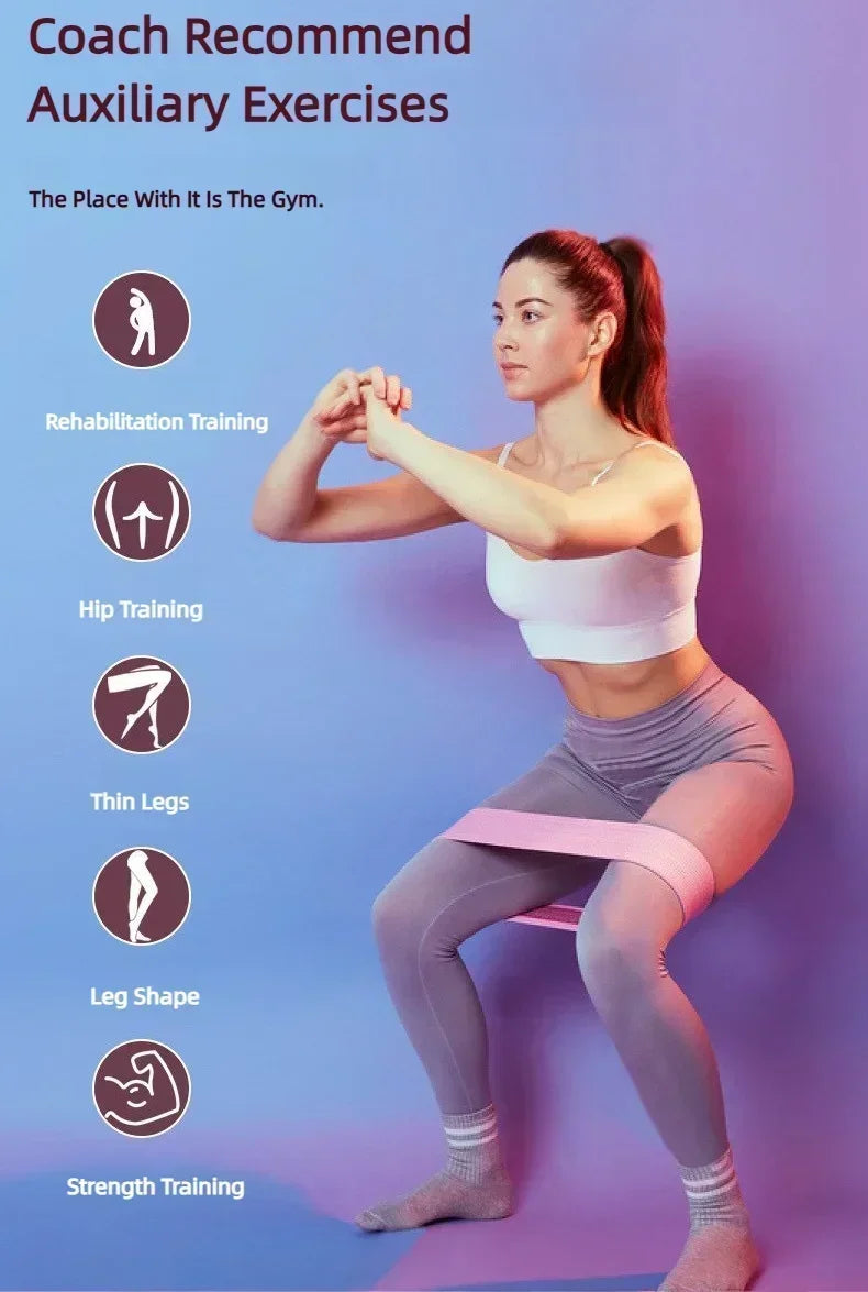 Fabric Resistance Hip Bands 3-Pack