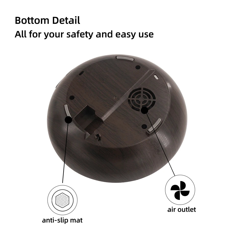 550ml Ultrasonic LED Humidifier Diffuser