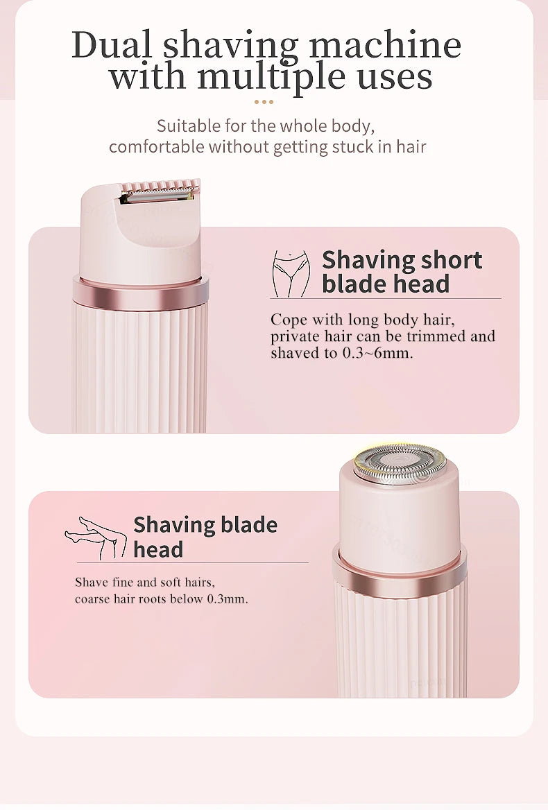 Electric Shaver for Women – Bikini & Facial Hair Trimmer