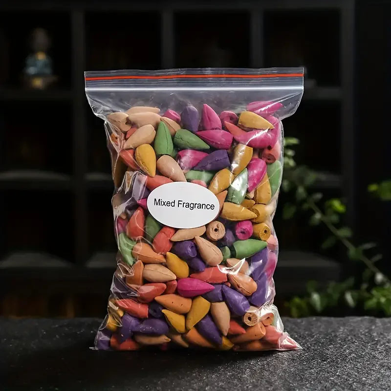 Mixed Backflow Incense Cones – Multi Scents