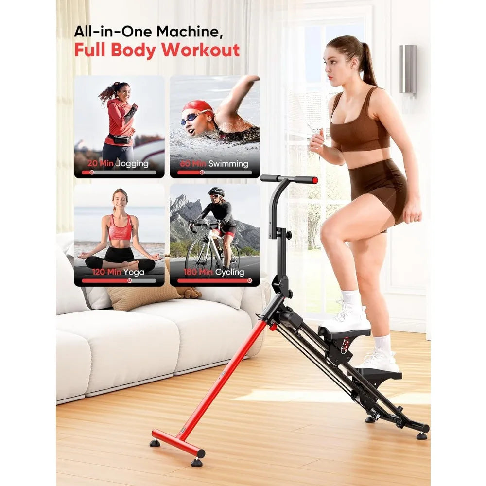 Home Fitness Stair Stepper – Adjustable & Ski Mode