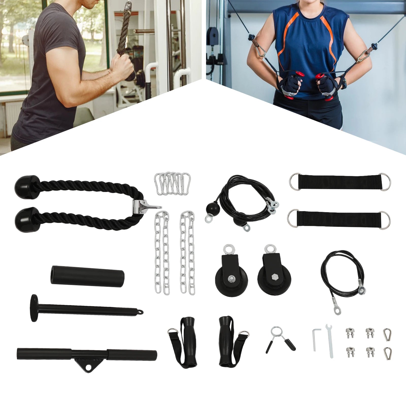 Home Gym Cable Pulley System