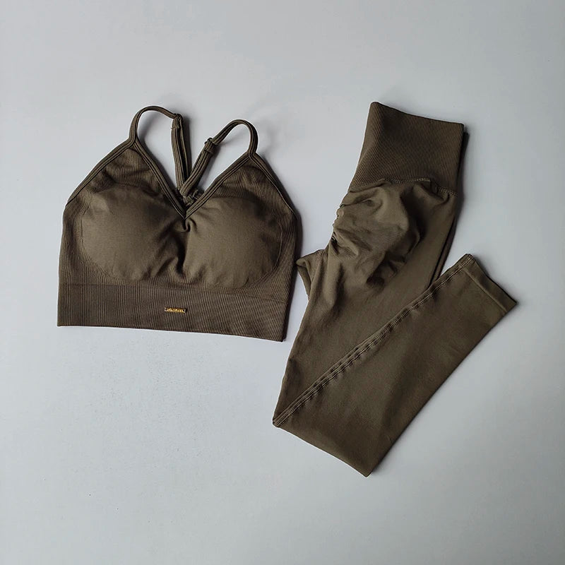 Seamless Hip-Lifting Yoga Set