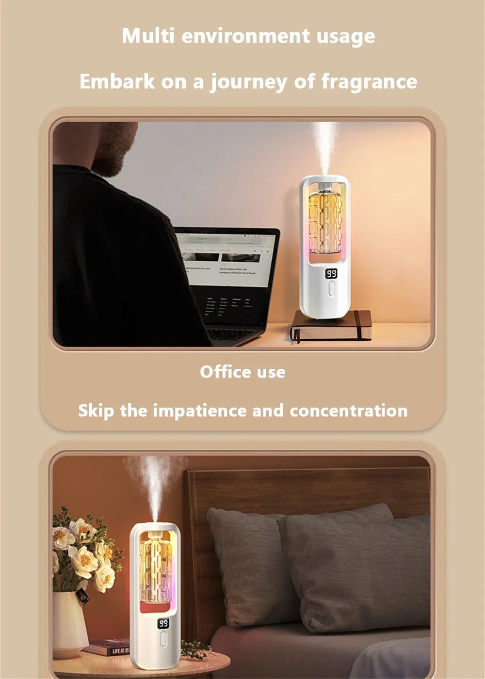 Aroma Diffuser & Essential Oil Humidifier