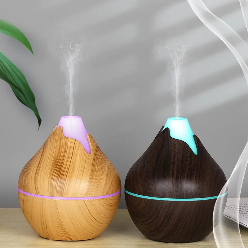 350ML USB Aroma Oil Diffuser Ultrasonic Air Humidifier with LED Light