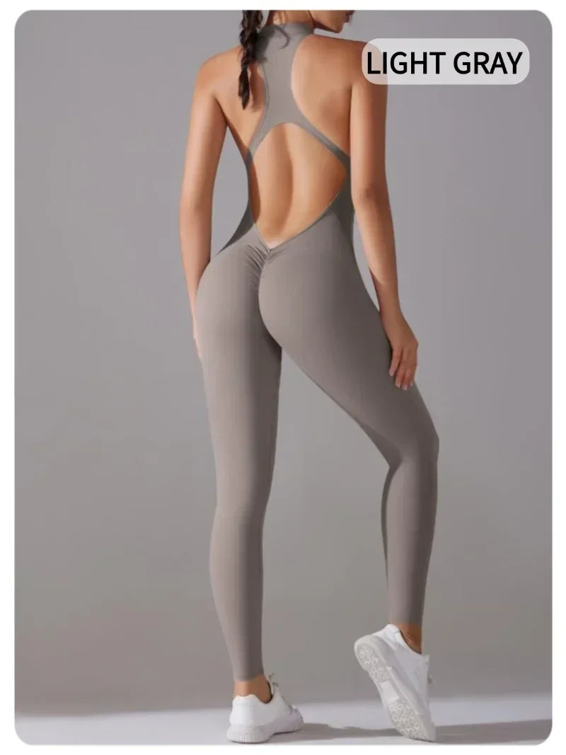 Women’s One-Piece Fitness Jumpsuit